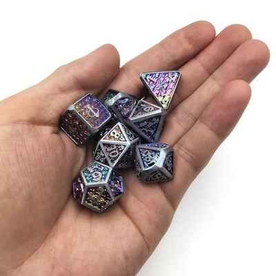 DND Board فتحة لعبة Machin مصنوع يدويًا من المعدن متعدد السطوح