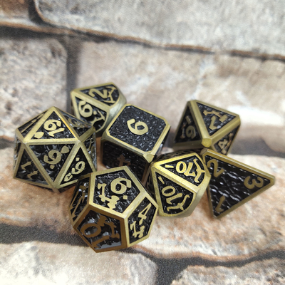 الأبراج المحصنة والتنينات RPG النرد رقاقة معدنية درجة حرارة عالية للعبة الأسرة