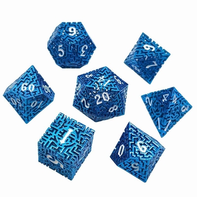 مجموعة الكرات المعدنية المتاهة المجوفة DND كروسو'S Call RPG متعددة الأوجه