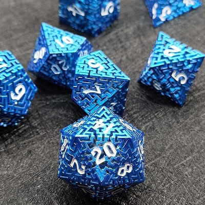 مجموعة الكرات المعدنية المتاهة المجوفة DND كروسو'S Call RPG متعددة الأوجه