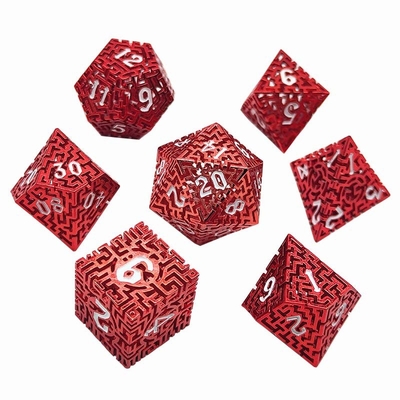 مجموعة الكرات المعدنية المتاهة المجوفة DND كروسو'S Call RPG متعددة الأوجه