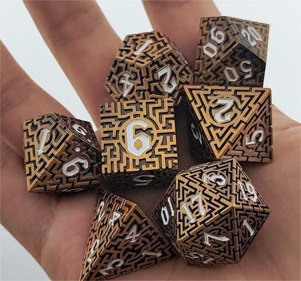 متاهة صلبة متعددة الأوجه الذهبية DND#RPG زنزانة و Long Crusu