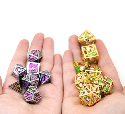 كريسماس هول مولتي نودل ميتال كيس رقمية DND التنين و Dungeon TRPG متعددة الأوجه