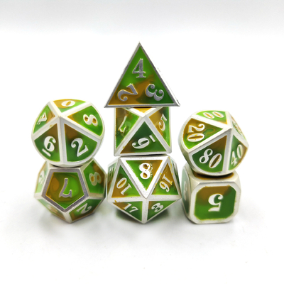 DND RPG Mini Metal Dice Running لعبة جماعية لألعاب الطاولة متعددة الوجهات