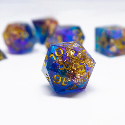 مجموعة أوراق الراتنج الزرقاء المعدة حسب الطلب ألوان مختلفة#Rpg#Dnd#Coc