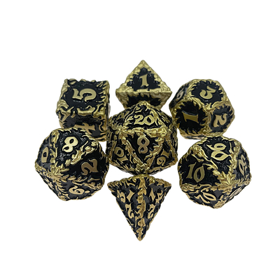 لعبة سطح المكتب Red Tree Vine Metal Multi -Face Dice Collection Dnd&amp;Rpg&amp;Coc