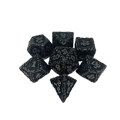 لعبة سطح المكتب Red Tree Vine Metal Multi -Face Dice Collection Dnd&amp;Rpg&amp;Coc