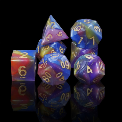 ثلاثة ألوان من الراتنج الرخام Rpg كرات مع الشعار العالمي