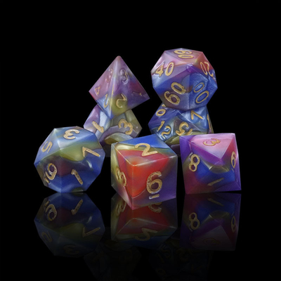 ثلاثة ألوان من الراتنج الرخام Rpg كرات مع الشعار العالمي