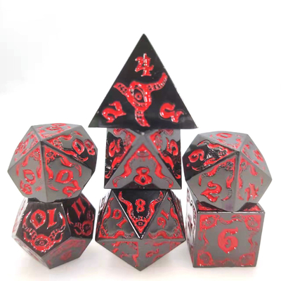 Devil's Eye لعب الأدوار المعدنية مجموعة النرد متعددة الأوجه TRPG COC DND