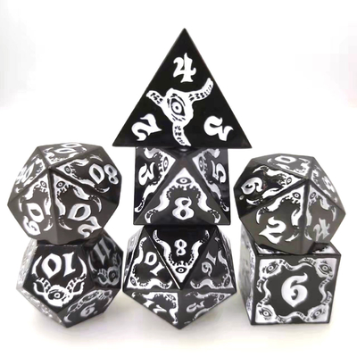Devil's Eye لعب الأدوار المعدنية مجموعة النرد متعددة الأوجه TRPG COC DND
