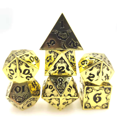 Devil's Eye لعب الأدوار المعدنية مجموعة النرد متعددة الأوجه TRPG COC DND