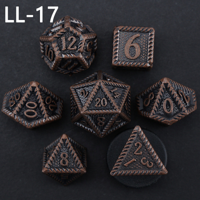 كرات معدنية DND ، Dragon و Dungeon كرات RPG متعددة الأطراف ، 7 ألعاب طاولة Dragon Scale