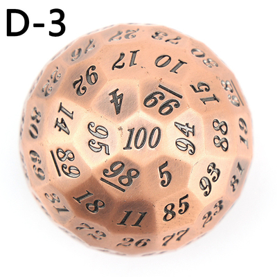 ملونة صلبة 100D المعدنية كرة القدم مجموعة زنزانة والتنين DND # RPG # COC