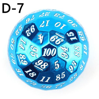 ملونة صلبة 100D المعدنية كرة القدم مجموعة زنزانة والتنين DND # RPG # COC