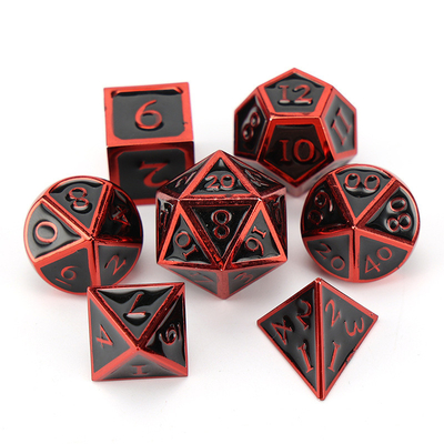 لعبة D20 المعدنية المضغوطة المخصصة لعبة D &amp; D متعددة الأطراف DND لعبة RPG