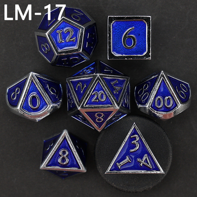 لعبة D20 المعدنية المضغوطة المخصصة لعبة D &amp; D متعددة الأطراف DND لعبة RPG