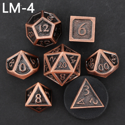 لعبة D20 المعدنية المضغوطة المخصصة لعبة D &amp; D متعددة الأطراف DND لعبة RPG