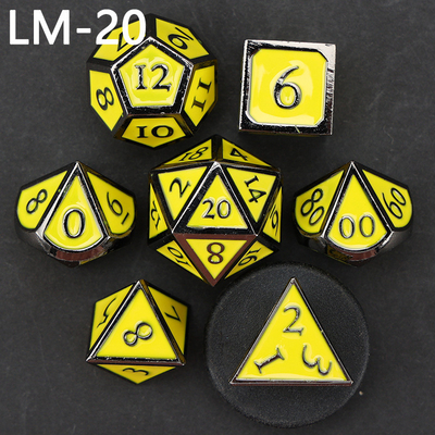لعبة D20 المعدنية المضغوطة المخصصة لعبة D &amp; D متعددة الأطراف DND لعبة RPG