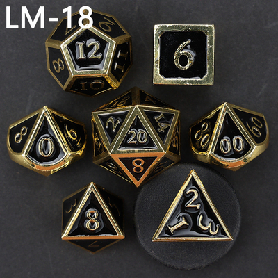 لعبة D20 المعدنية المضغوطة المخصصة لعبة D &amp; D متعددة الأطراف DND لعبة RPG