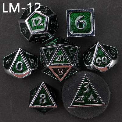 لعبة D20 المعدنية المضغوطة المخصصة لعبة D &amp; D متعددة الأطراف DND لعبة RPG