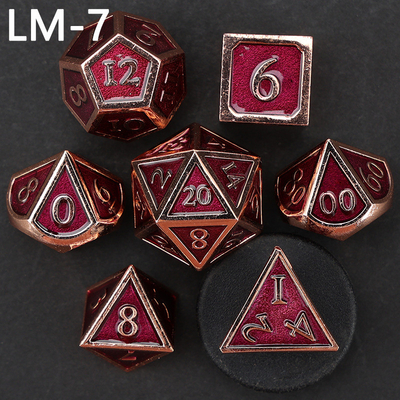 لعبة D20 المعدنية المضغوطة المخصصة لعبة D &amp; D متعددة الأطراف DND لعبة RPG