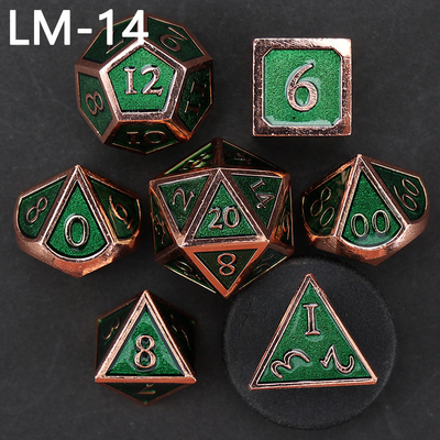 لعبة D20 المعدنية المضغوطة المخصصة لعبة D &amp; D متعددة الأطراف DND لعبة RPG