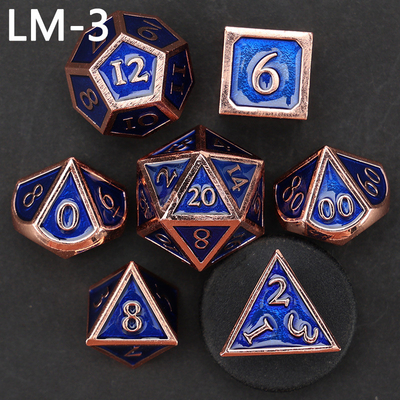 لعبة D20 المعدنية المضغوطة المخصصة لعبة D &amp; D متعددة الأطراف DND لعبة RPG