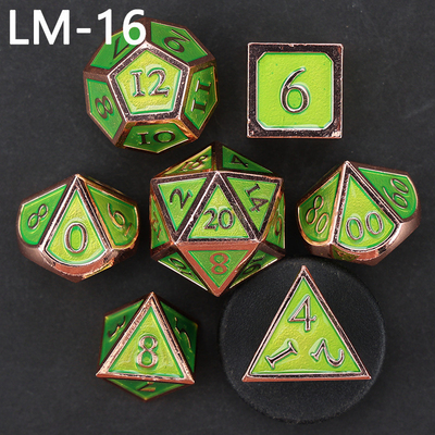 لعبة D20 المعدنية المضغوطة المخصصة لعبة D &amp; D متعددة الأطراف DND لعبة RPG