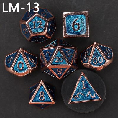 لعبة D20 المعدنية المضغوطة المخصصة لعبة D &amp; D متعددة الأطراف DND لعبة RPG