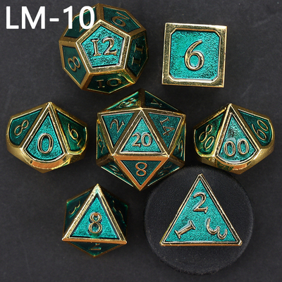 لعبة D20 المعدنية المضغوطة المخصصة لعبة D &amp; D متعددة الأطراف DND لعبة RPG