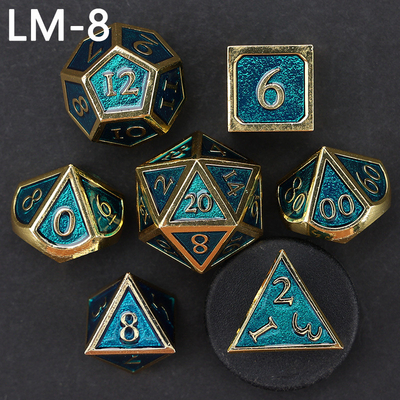 لعبة D20 المعدنية المضغوطة المخصصة لعبة D &amp; D متعددة الأطراف DND لعبة RPG
