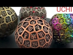 النرد المعدني D100 (DND) لعبة RPG الكرة المتحركة الكرات المكتب متعددة المعكرونة التنين والزنزانة